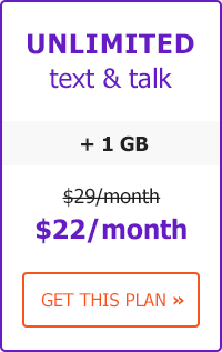 Unlimited Talk & Text + 1GB