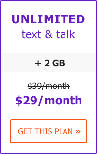 Unlimited Talk & Text + 2GB