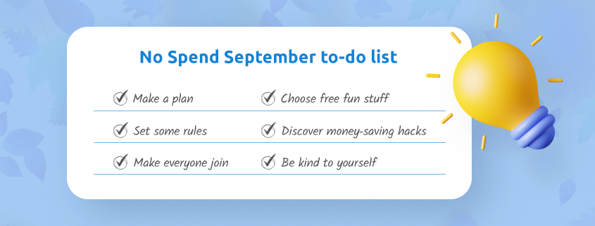 No Spend September list