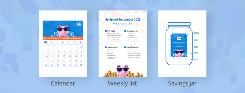 no spend september printables