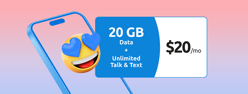 Tello - 20 GB Plan for $20/mo